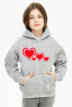 BLUZA NIEBIESKA W SERDUSZKA