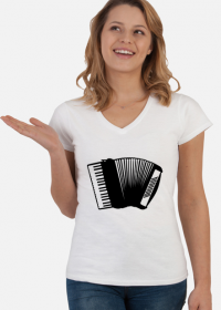 T-shirt akordeonowy