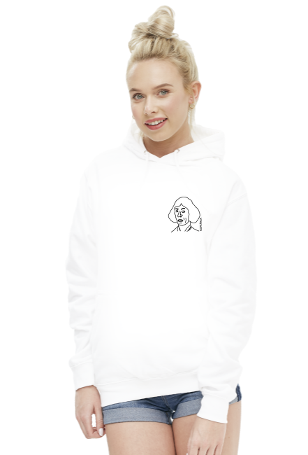 Bluza z kapturem kopernik damska biała