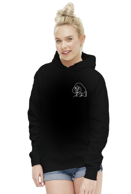 Bluza z kapturem kopernik damska czarna
