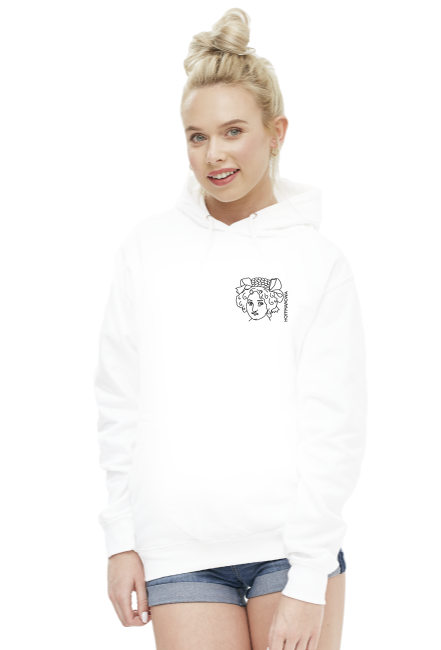 Bluza z kapturem hoffmanowa damska biała