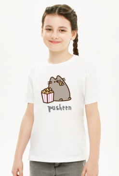 Dziewczęcy T-Shirt Pusheen wzór 15