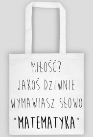 Torba biała - MIŁOŚĆ?