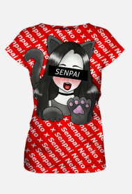 Neko x senpai Woman t-shirt FP