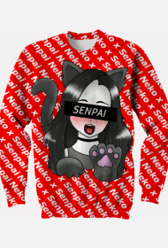 Neko x senpai Hoodie BK FP