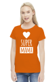 Koszulka Super Mama - serce - na Dzień Matki