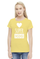 Koszulka Super Mama - serce - na Dzień Matki