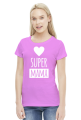 Koszulka Super Mama - serce - na Dzień Matki