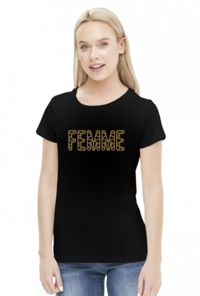 Koszulka damska FEMME - czarna