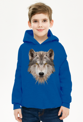 Bluza dziecięca WILK z kapturem