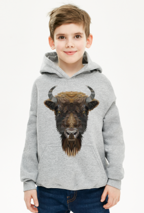 Bluza dziecięca ŻUBR z kapturem