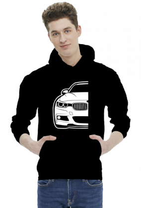 BMW F30 front (bluza męska kaptur) jg
