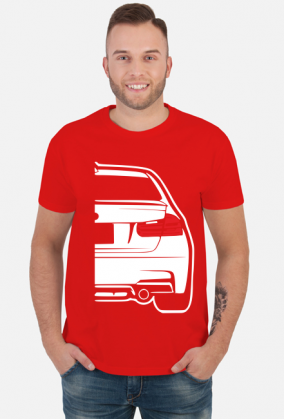 BMW F30 rear (koszulka męska) jg