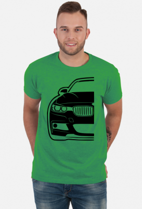 BMW F30 front (koszulka męska) cg
