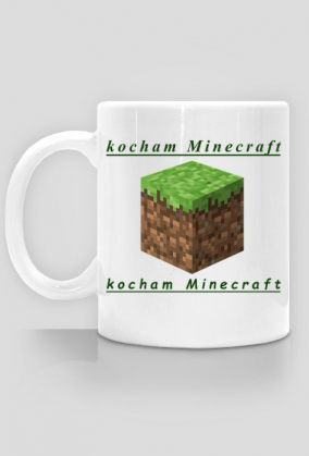 Kocham minecraft - kubek