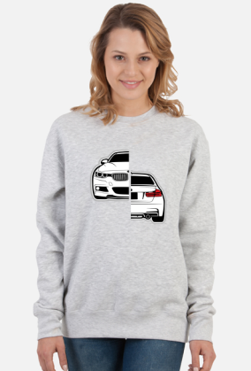 BMW F30 Front N Back (bluza damska klasyczna)