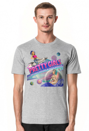NEW COLLECTION - Pretty Girls Promo Single BY Britney Spears - koszulka czarna, biała, szara - unisex