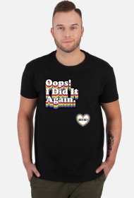 NEW COLLECTION - Oops!... PRIDE BY Britney Spears - koszulka czarna, biała, szara - unisex