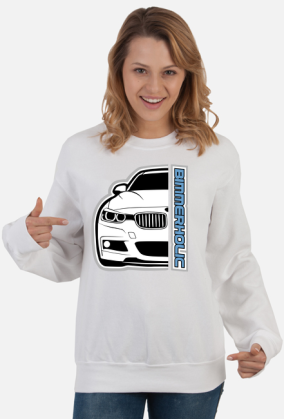 Bimmerholic F30 front (bluza damska klasyczna)