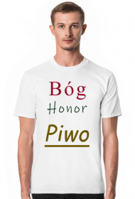 Bóg, Honor, Piwo - koszulka
