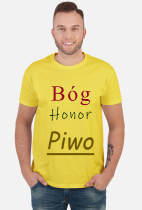 Bóg, Honor, Piwo - koszulka