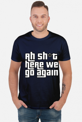 Tshirt męski GTA San Andreas Here we go again