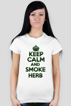 Keep Calm and Smoke Herb (woman)