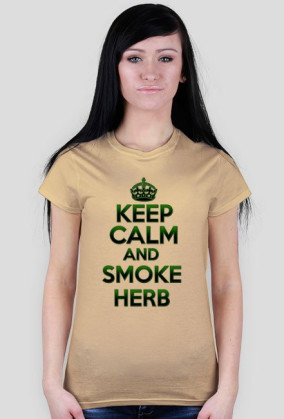 Keep Calm and Smoke Herb (woman)