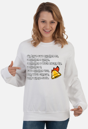 Bluza damska bez kaptura GTA San Andreas Big Smoke cytat