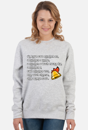 Bluza damska bez kaptura GTA San Andreas Big Smoke cytat