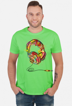 Koszulka Męska Słuchawki