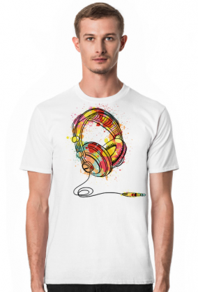 Koszulka Męska Słuchawki