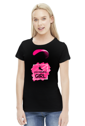 paragliding girl