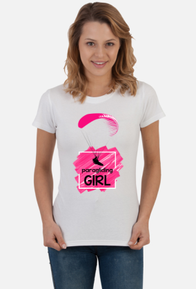 paragliding girl