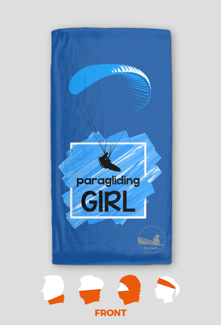 paragliding girl