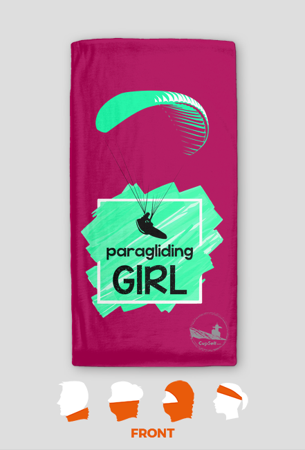 paragliding girl