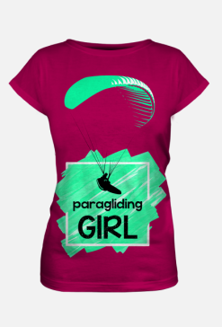 paragliding girl