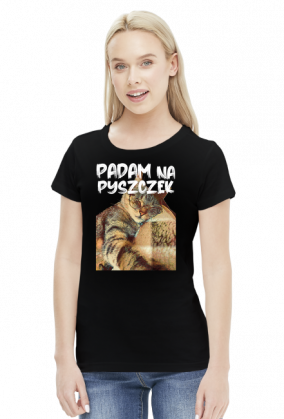 Koszulka Padam na pyszczek / kot / kotek / zmęczona