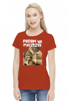 Koszulka Padam na pyszczek / kot / kotek / zmęczona