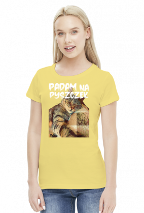 Koszulka Padam na pyszczek / kot / kotek / zmęczona