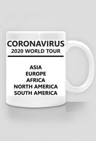 Kubek CORONAVIRUS 2020 WORLD TOUR