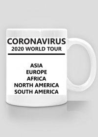 Kubek CORONAVIRUS 2020 WORLD TOUR