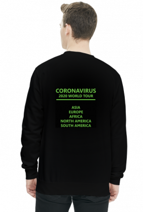 Premium bluza CORONAVIRUS 2020 WORLD TOUR