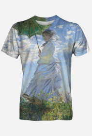Koszulka męska: "Kobieta z parasolem" Claude Monet, Impresjonizm