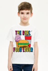 T-shirt chłopięcy FOOD LOVER KOLOROWY