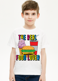 T-shirt chłopięcy FOOD LOVER KOLOROWY