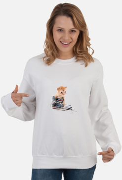 Bluza damska kot w bucie