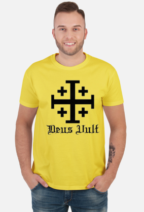 Koszulka męska "Deus Vult" krzyżacy