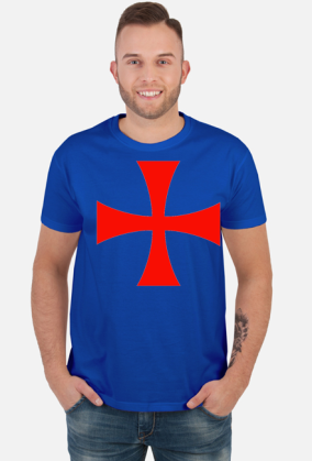 Koszulka męska "Deus Vult" Templariusz