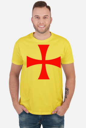 Koszulka męska "Deus Vult" Templariusz